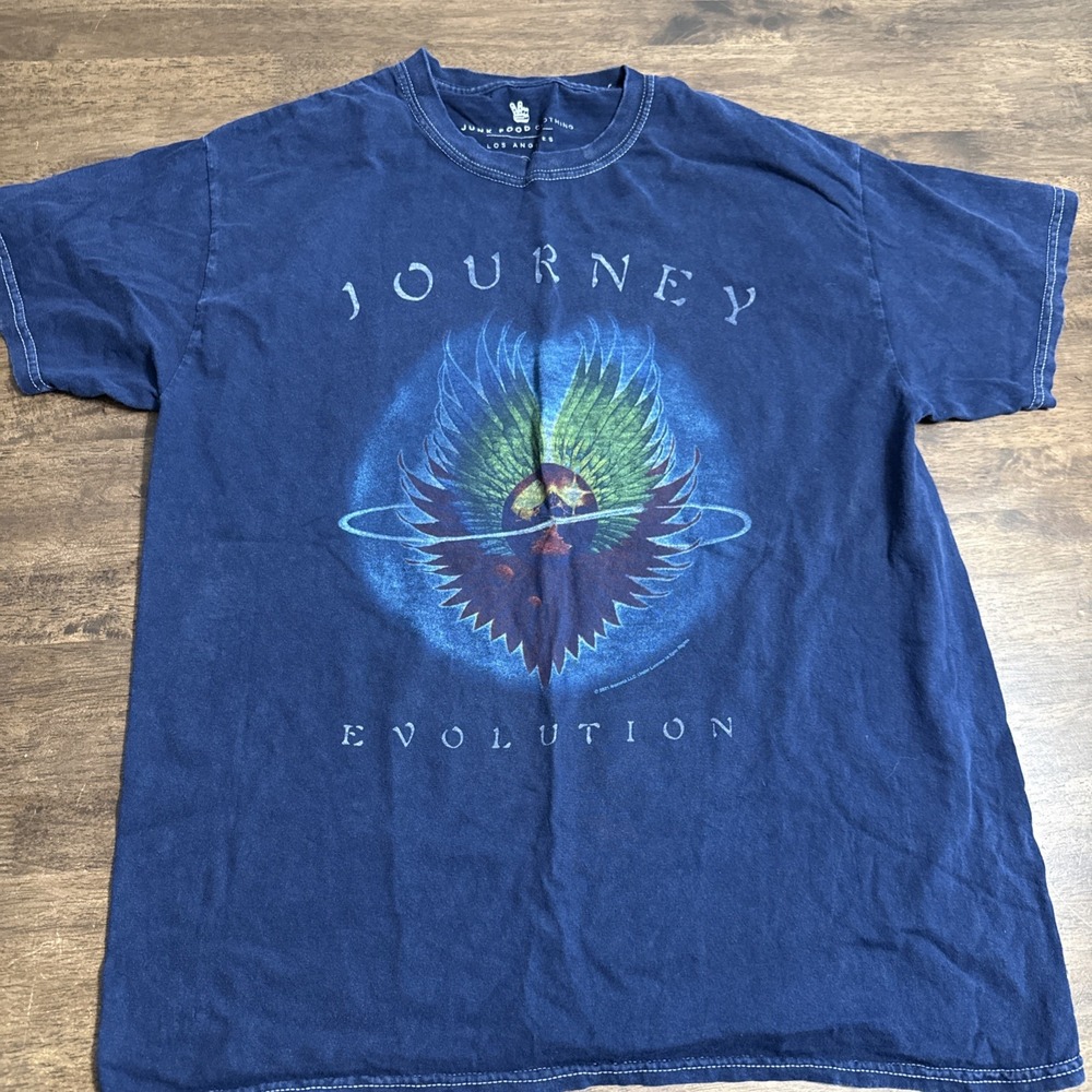 Junk Food Clothing Journey Evolution T-Shirt Navy Blue Medium